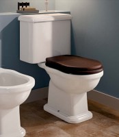 ASIENTO y TAPA INODORO MADERA EFI FLAMINIA